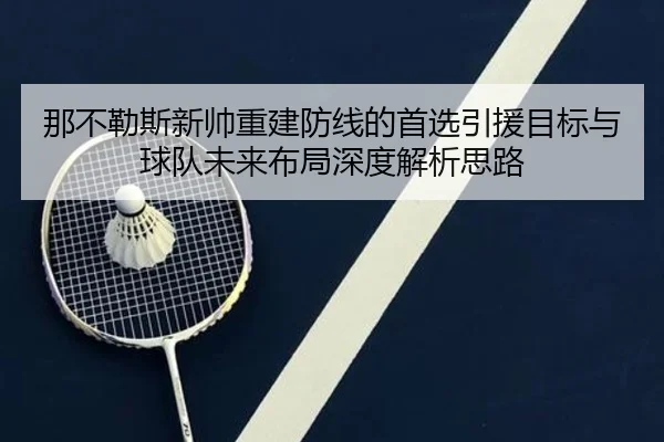 那不勒斯新帅重建防线的首选引援目标与球队未来布局深度解析思路